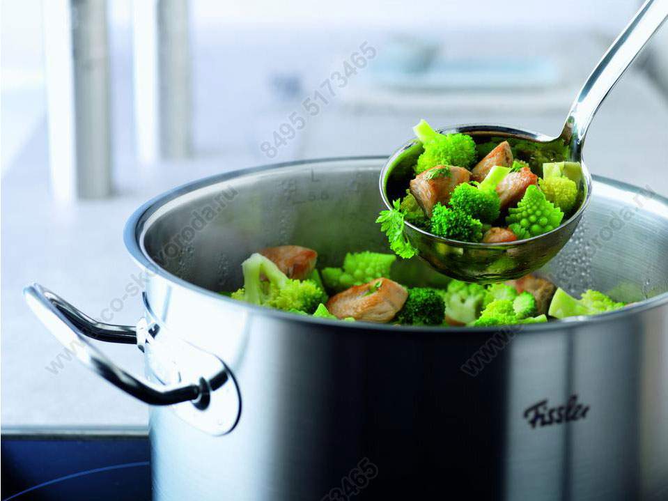 Кастрюля из нержавеющей стали 18/10 FISSLER Original Pro Collection 28см/7,2л низкая, Германия